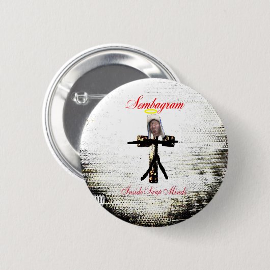 Sembagram Pin Ronde Button 5,7 Cm (Voorkant /achterkant)