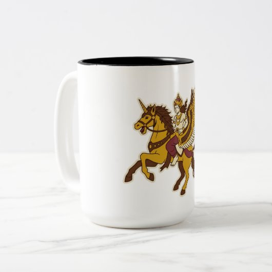 Sembrani Paard Tweekleurige Koffiemok (Voorkant links)