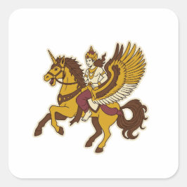 Sembrani Paard Vierkante Sticker