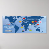 Semester bij Herfst 2018 van het Zee Poster (Voorkant)