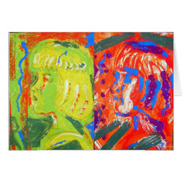 Semi-abstract meisje oppervlakteprint helder