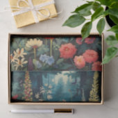 Semi-Abstracte wilde bloemen in een bos Tissuepapier (Geschenk)