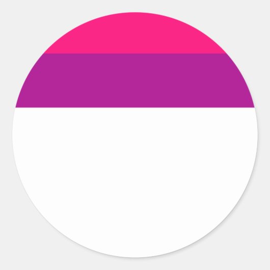 Semi Bisexual Pride Flag  Ronde Sticker (Voorkant)