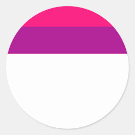 Semi Bisexual Pride Flag  Ronde Sticker