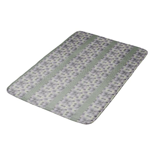 Semi Circle Abstract Uitgerold Bath Mat (Gekanteld)