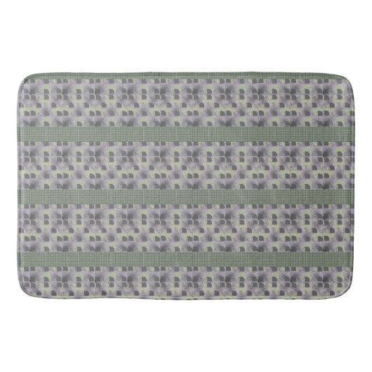 Semi Circle Abstract Uitgerold Bath Mat (Voorkant)