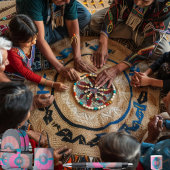 Semi Circle Inpakpapier Vel