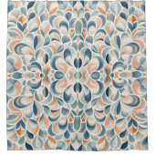 Semi Circle-ontwerp Douchegordijn (Voorkant)