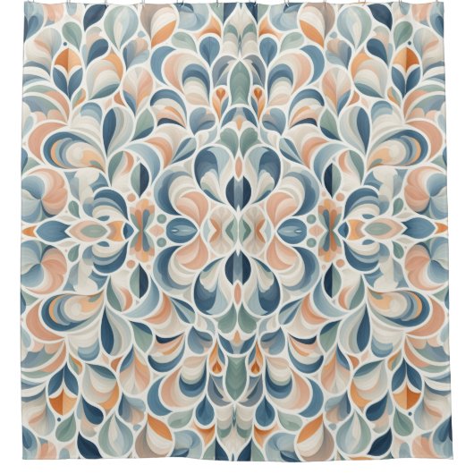 Semi Circle-ontwerp Douchegordijn (Voorkant)