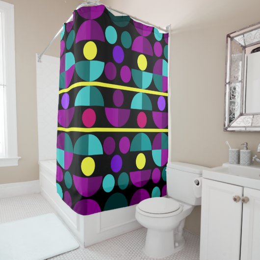 Semi Circles Shower Curtain Douchegordijn (In situ)