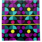 Semi Circles Shower Curtain Douchegordijn (Voorkant)