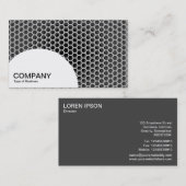 Semi-cirkelpaneel - Honeycomb Cool Visitekaartje (Voorkant / Achterkant)