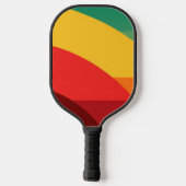 Semi cirkels in levendige kleuren pickleball paddle (Achterkant)