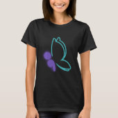 Semi Colon Butterfly: zelfmoordbewustzijn T-shirt (Voorkant)