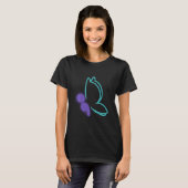 Semi Colon Butterfly: zelfmoordbewustzijn T-shirt (Voorkant volledig)