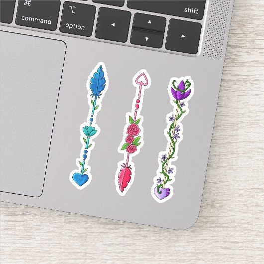 Semi Colon Pijlen Sticker (Detail)