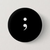 Semi Colon Ronde Button 5,7 Cm (Voorkant)