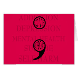 Semi colon's nieuwe betekenis Love & Support