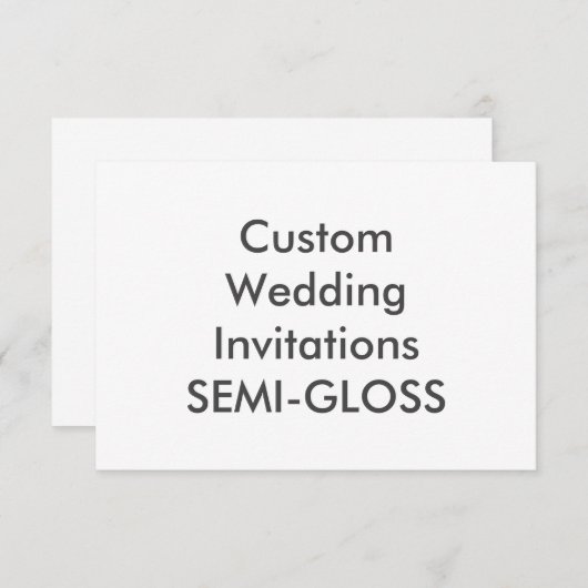SEMI-GLANS 5" x 3,5" Uitnodigingen voor het Huweli (Voorkant / Achterkant)
