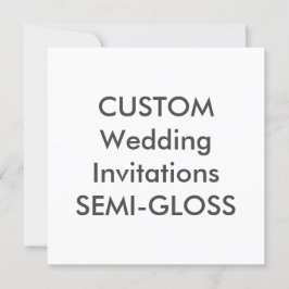 SEMI-GLOSS 110 lb 5,25-inch Square Wedding Invitat Kaart