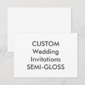 SEMI-GLOSS 110 lb 5 x 3,5-inch bruiloft Kaart (Voorkant / Achterkant)