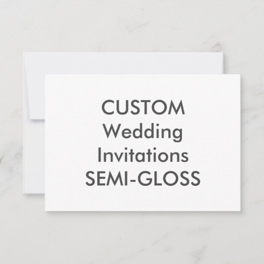 SEMI-GLOSS 110 lb 5 x 3,5-inch bruiloft Kaart (Voorkant)