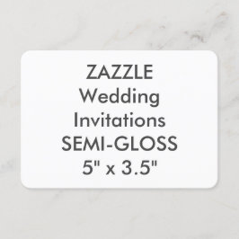 SEMI-GLOSS 110 lb 5 x 3,5-inch bruiloft Kaart