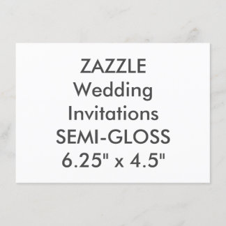 SEMI-GLOSS 110 lb 6,25 inch x 4,5-inch bruiloft Kaart