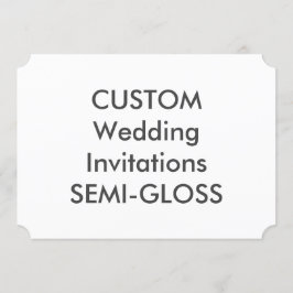 SEMI-GLOSS 110 lb 7-inch x5-inch Ticket Wedding In Kaart