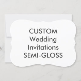 SEMI-GLOSS 110 lb 7 "x5" beugel bruiloft uitnodigi Kaart