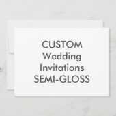 SEMI-GLOSS 110 lb 7 x 5-inch bruiloft Kaart (Voorkant)