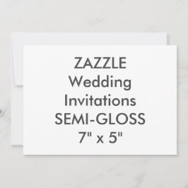 SEMI-GLOSS 110 lb 7 x 5-inch bruiloft Kaart