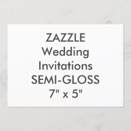 SEMI-GLOSS 110 lb 7 x 5-inch bruiloft Kaart