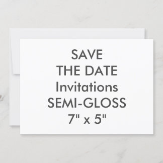 SEMI-GLOSS 110 lb 7 x 5-inch bruiloft Save The Date