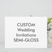 SEMI-GLOSS 110 lb 8,75 inch x 6,5 inch huwelijksui Kaart (Staand voorkant)