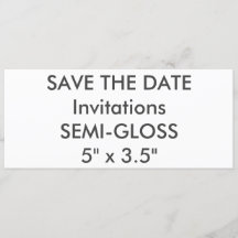 SEMI-GLOSS 110 lb 9,25 inch x 4-inch bruiloft