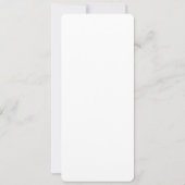 SEMI-GLOSS 110 lb 9,25 inch x 4-inch bruiloft Kaart (Achterkant)