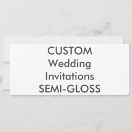 SEMI-GLOSS 110 lb 9,25 inch x 4-inch bruiloft Kaart