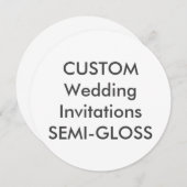 SEMI-GLOSS 5,25-inch Rondbruiloft 110 lbs Kaart (Voorkant / Achterkant)