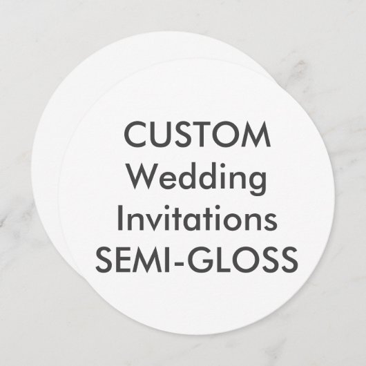 SEMI-GLOSS 5,25-inch Rondbruiloft 110 lbs Kaart (Voorkant / Achterkant)