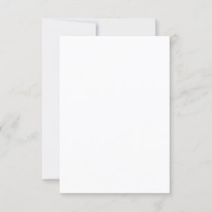 Semi Gloss Paper Flat Wedding Dank u kaart