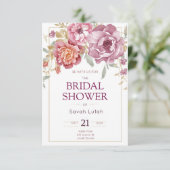 Semi Gloss Paper Flower Vrijgezellenfeest Kaart (Staand voorkant)