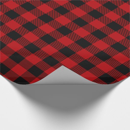 Semi Gloss Red Buffalo Play Cadeaupapier (Hoek)