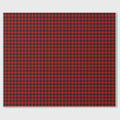 Semi Gloss Red Small Pattern Buffalo Pset Cadeaupapier (Vlak)
