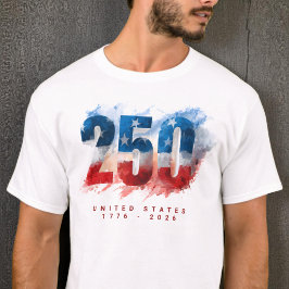 Semi-kwartaal Amerika's 250ste verjaardag T-shirt