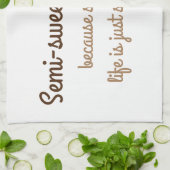 Semi-Sweet Chocolate Keuken Handdoek – Een Sweet T (Gevouwen)