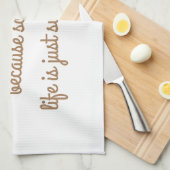 Semi-Sweet Chocolate Keuken Handdoek – Een Sweet T (Quarter Fold)