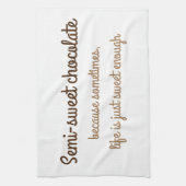 Semi-Sweet Chocolate Keuken Handdoek – Een Sweet T (Verticaal)