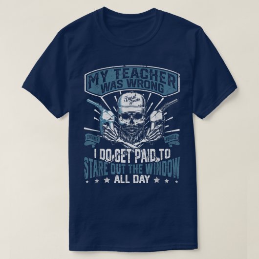 Semi-trailer Funny truck driver  T-shirt (Design voorkant)