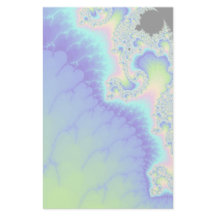 Semi Transparant Abstract blauw kustfractal